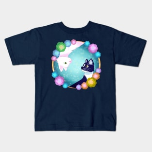 Cat Yin Yang Kids T-Shirt